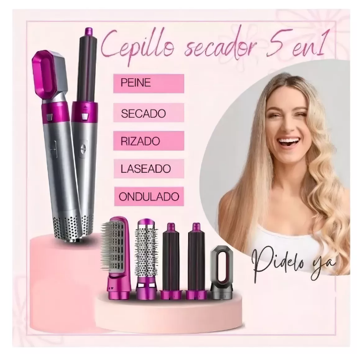 Miniatura 1 de Cepillo Secador Alisador 5 En 1